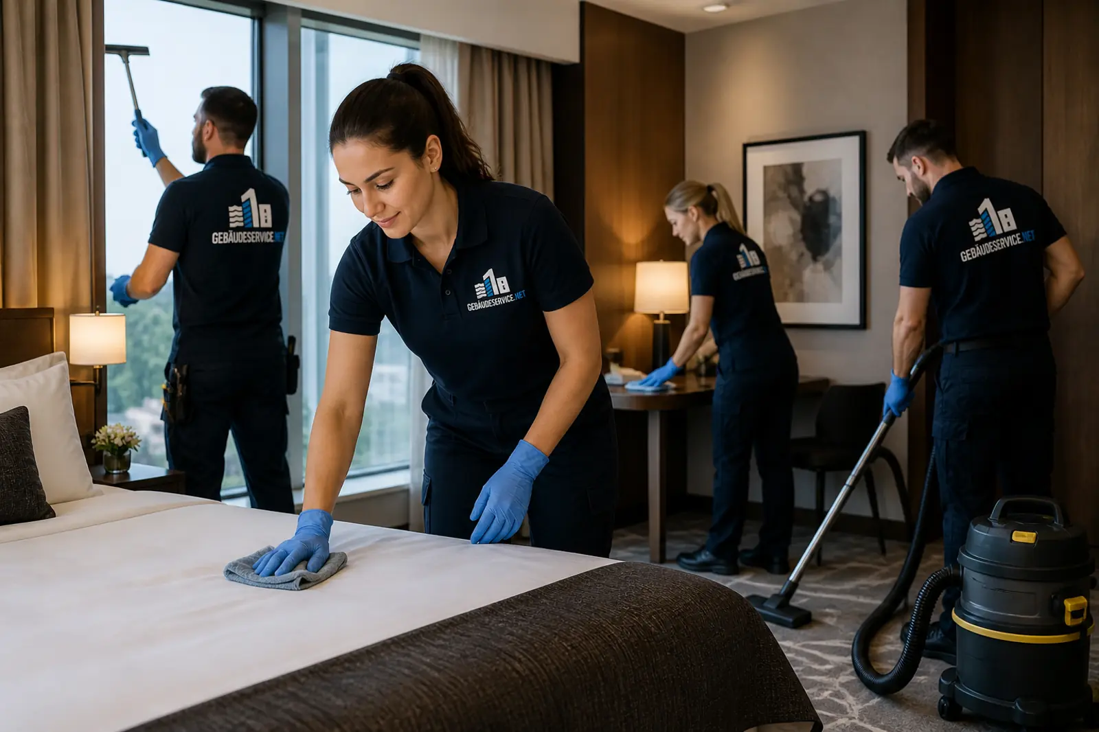 Hotelreinigung für Zimmer, Sanitärbereiche und Housekeeping